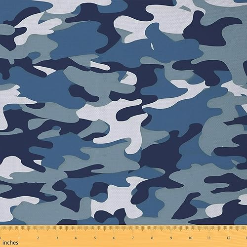 Miniatura 7 de Feelyou The Yard, tela de tapicería de camuflaje para sillas, estilo militar, decorativa, impermeable, para exteriores, 2 yardas, rosa claro, gris,