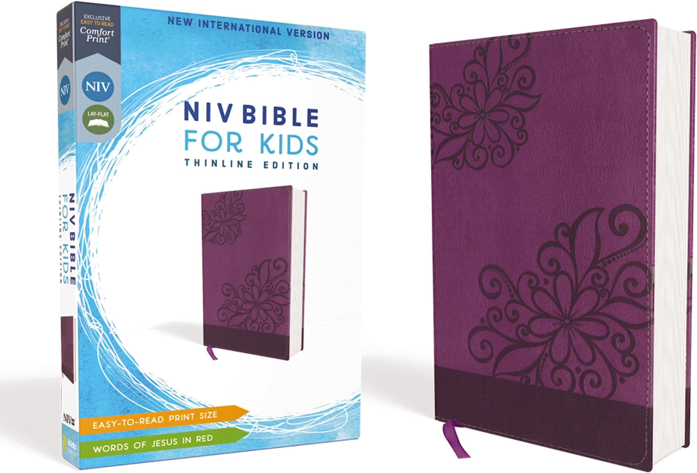 NIV, Bible for Kids, Leathersoft, Purple, Red Letter Edition: Thinline Edition