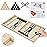 moopok Fast Sling Puck Game - Fast Action Super Foosball Table Desktop Battle Slingshot Wooden Air Hockey Board Game -Guaranteed Fun for Family Game Night or Friends Party