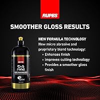 Vista 7 de RUPES 9.DAFINE Pack of 1 1000 ml Yellow D-A Fine High Performance Polishing Compound for Car Detailing & Removing Scratches Removes Fine Defects