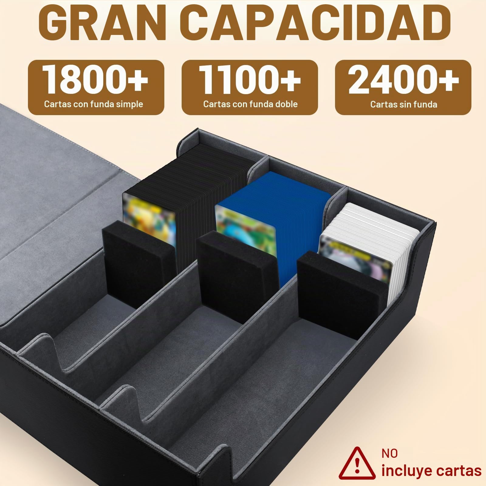 Caja de Cartas para MTG, Caja para cartas Magic the Gathering para 1800+ Cartas,Cajas de Almacenamiento de Tarjetas,Cajas de Cubierta Magnéticas Premium, para TCG Magic