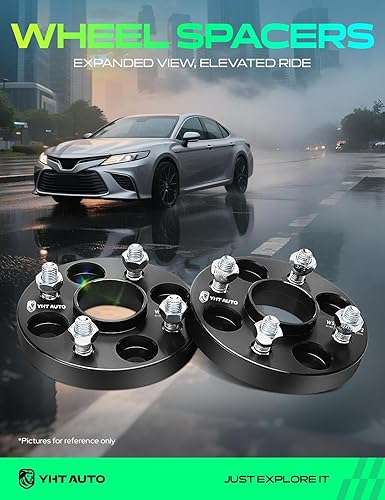 Miniatura 2 de YHTAUTO Espaciadores de rueda centrados en buje de 0.157 x 3.937 in de 0.79 pulgadas compatibles con modelos Honda, Acura, Kia, Mini y Mitsubishi,