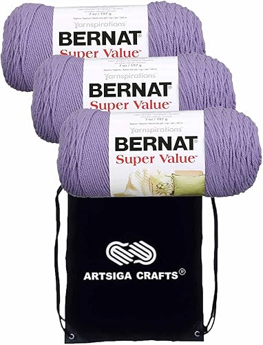 Miniatura 3 de Bernat Hilo de tejer de gran valor 164053-53514 con 1 bolsa de proyectos Artsiga Crafts