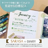 Vista 6 de Zebra JJ15-20TH47-47C Gel Ballpoint Pen Sarasa Clip 0.5mm 20th Anniversary 47 Color Set