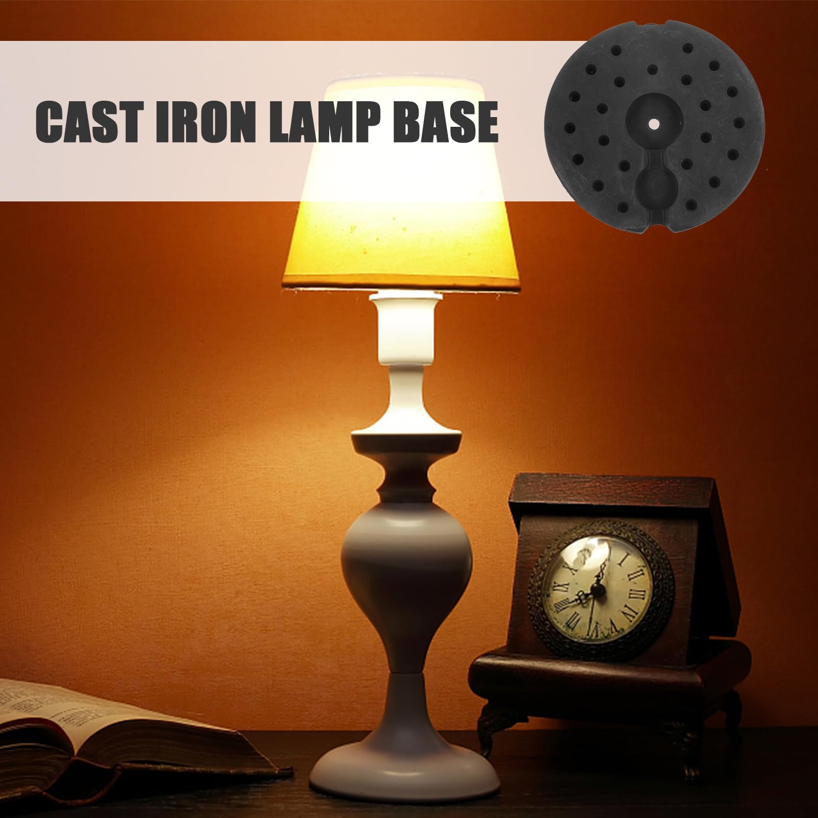 ABOOFAN Base De Lampadaire Lestée Poids Du Pied De Lampe Pour Lampadaire Base De Lampe De Bureau 9.17 X 9.17 X 0.87 Po 1 X Poids De Pour Salon Et Bureau