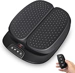 Snailax Vibration Foot Massager with Heat,Remote Control,3 Levels Vibration Intensity & 3 Massage Modes,Electric Foot Legs Back Massager,Gifts for Women/Men/Mom/Dad（Black）