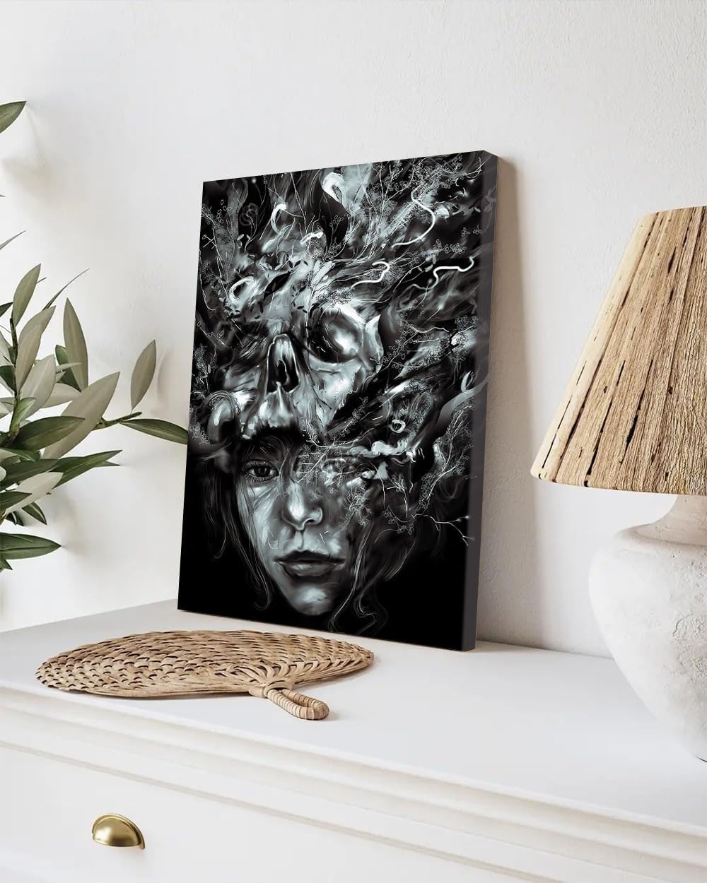 GADGETS WRAP Canvas Gallery Wrap Framed for Home Office Studio Living Room Decoration (9x11inch) - Empress Death