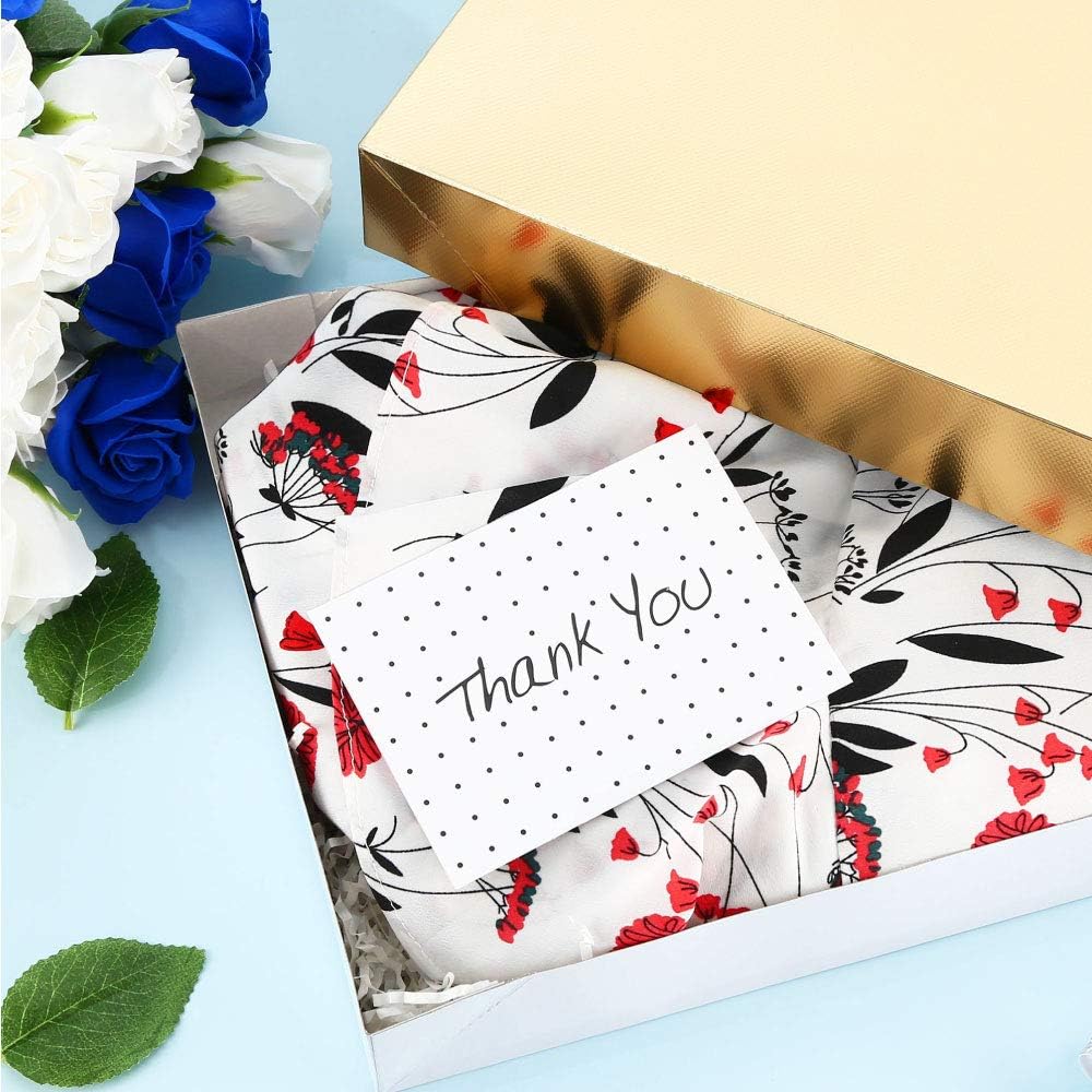 GREEN BEAN Gift Boxes for Clothes 14.5x9.5x2 Inches, Large Shirt Gift Boxes with Lids, Gold Gifts Boxes for Clothes (Embossing Gold, Pack of 12)