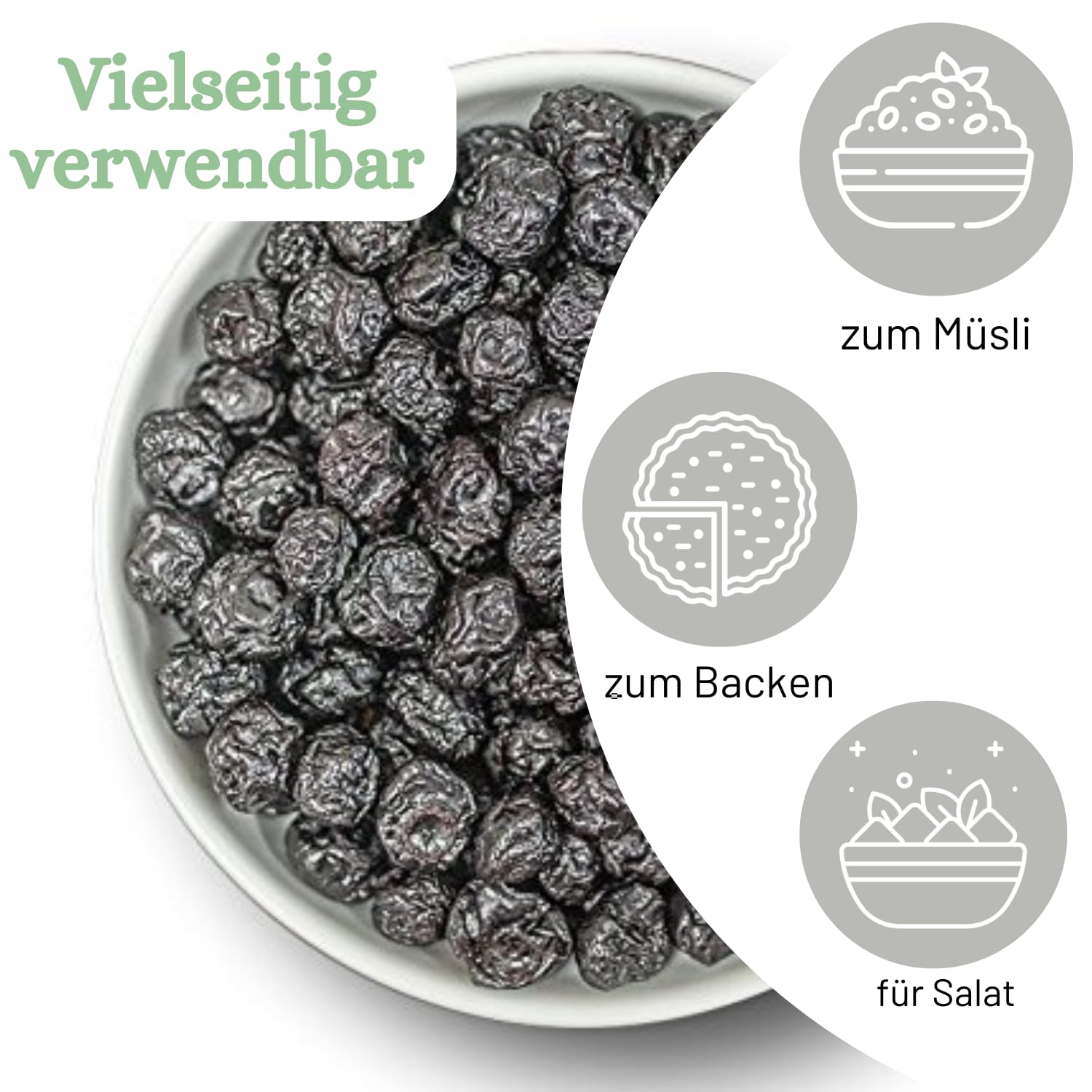 1001 Frucht getrocknete Heidelbeeren 1000 g kandiert I Wilde Blaubeeren ungeschwefelt aus Deutschland ohne Zusätze I Saftige Trockenbeeren Waldheidelbeeren getrocknet gentechnikfrei…