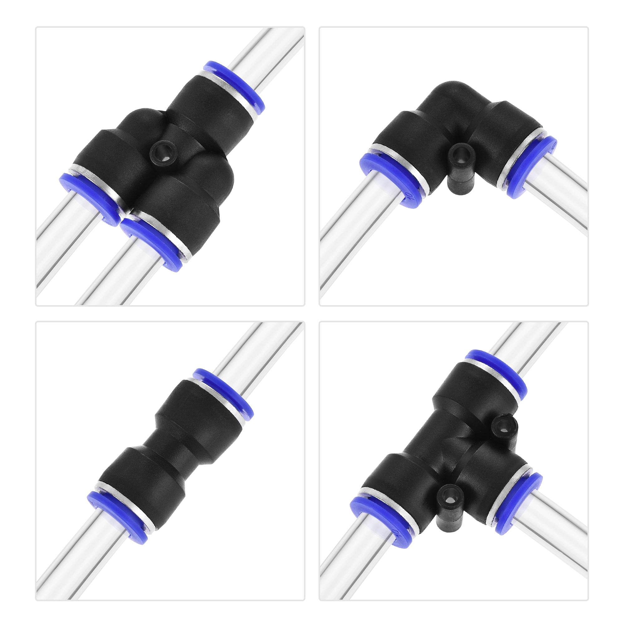 Mangueira / Tubo Pneumático Poliuretano PU Azul 10mm X 7,0 - 10 Metros