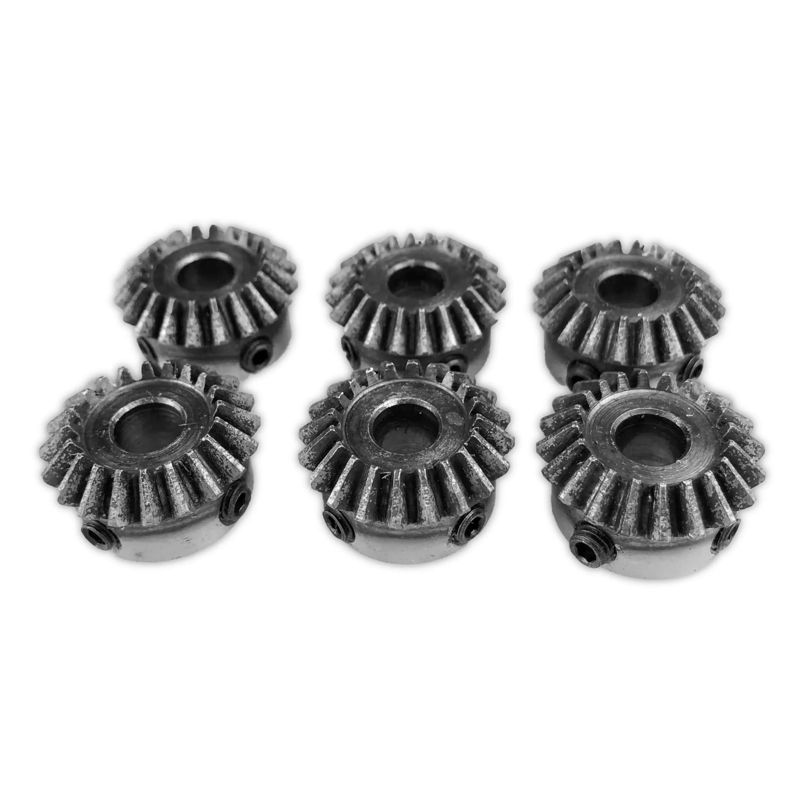 Engrenage conique en acier 1,5 m 30 dents avec trou intérieur 10 mm 12/14/15/16/17-25 mm 90 degrés 3/4 pièces(10mm keyway 4mm,3pcs 1.5M 30 Teeth)
