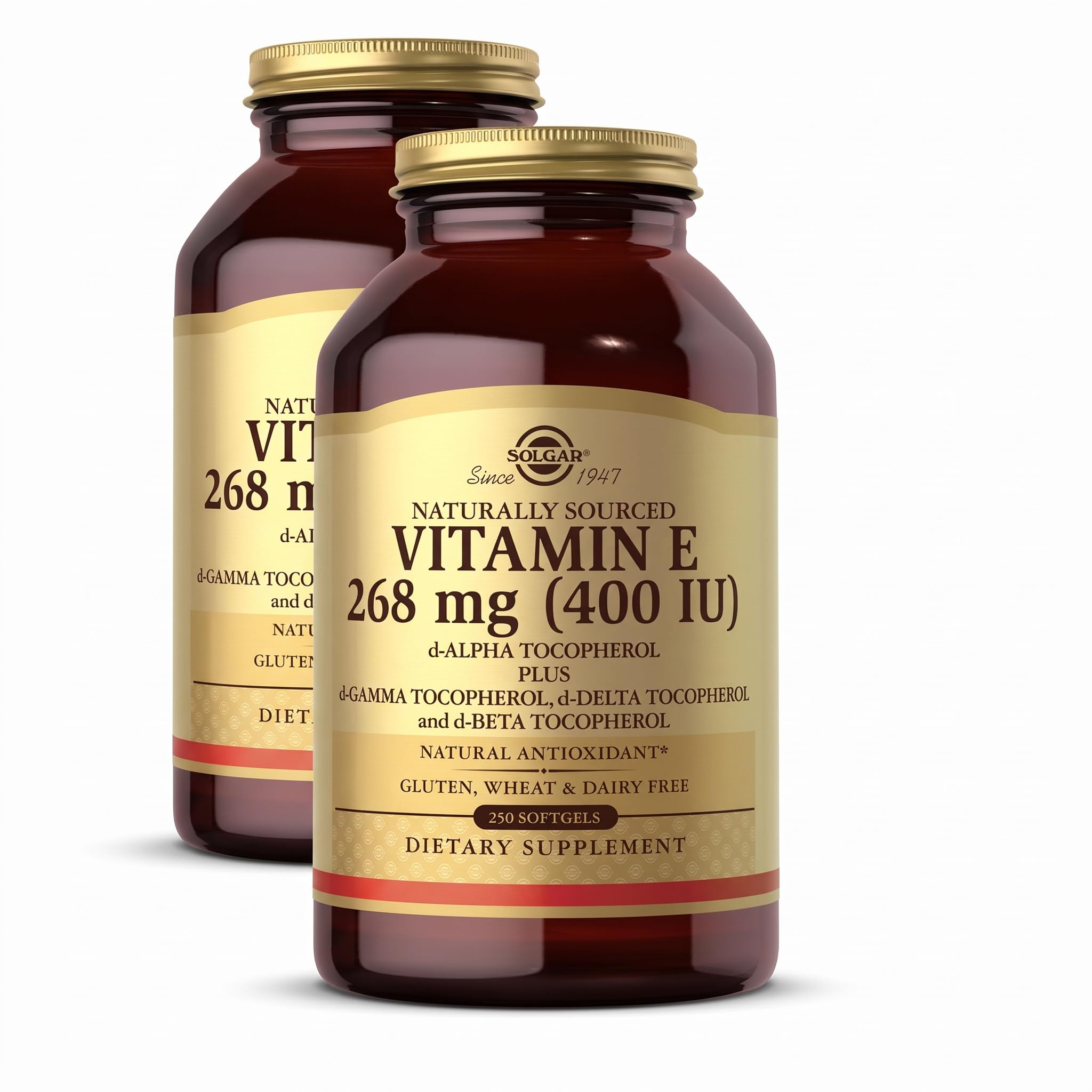 Solgar Vitamin E 268 mg (400 IU), 250 Mixed Softgels - Natural Antioxidant — Amazon image 8