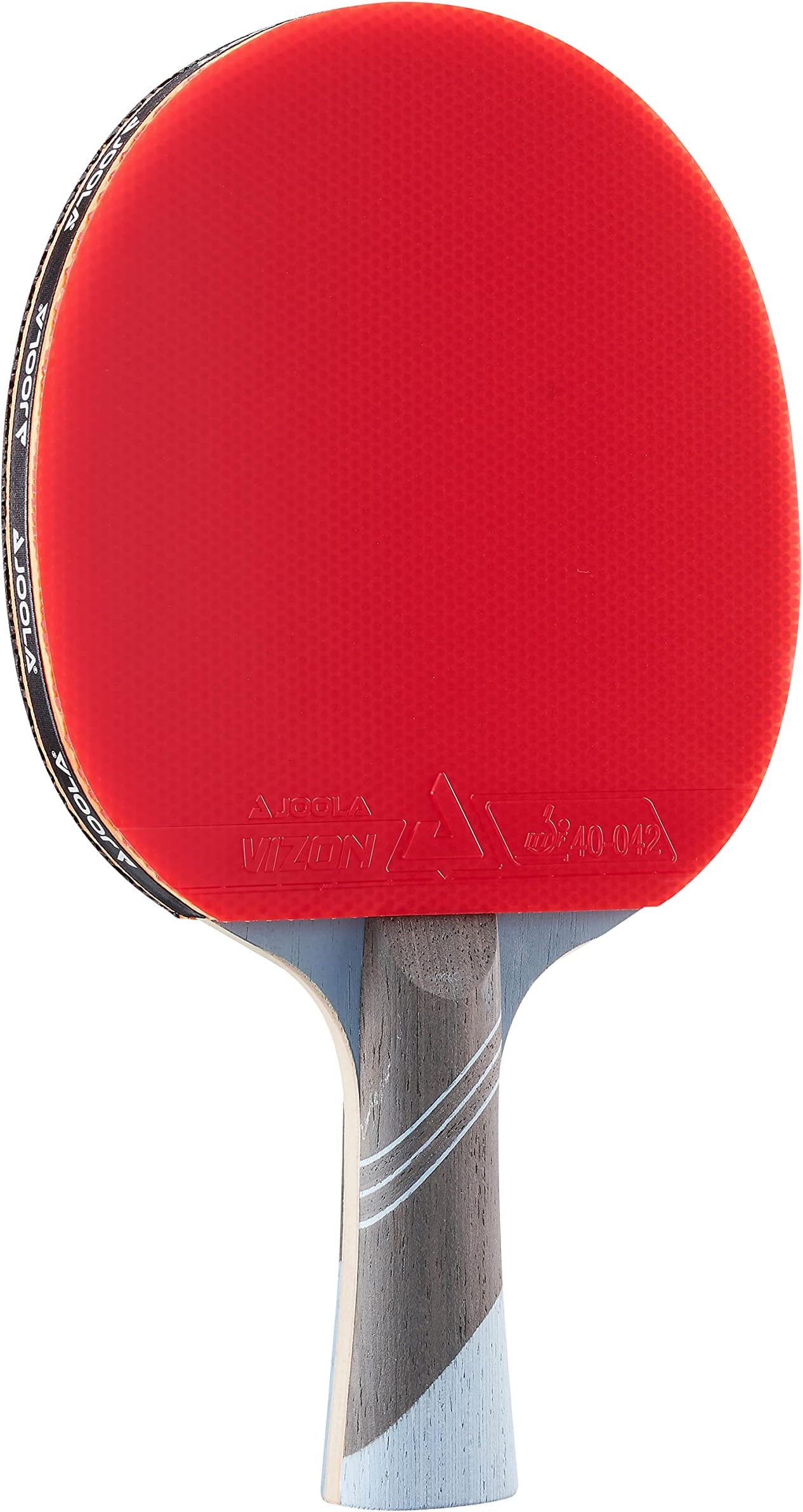 JOOLA Omega Speed - Table Tennis Racket for Advanced Training with Flared Handle - Tournament Level Ping Pong Paddle with Vizon Table Tennis Rubber- Designed for Speed