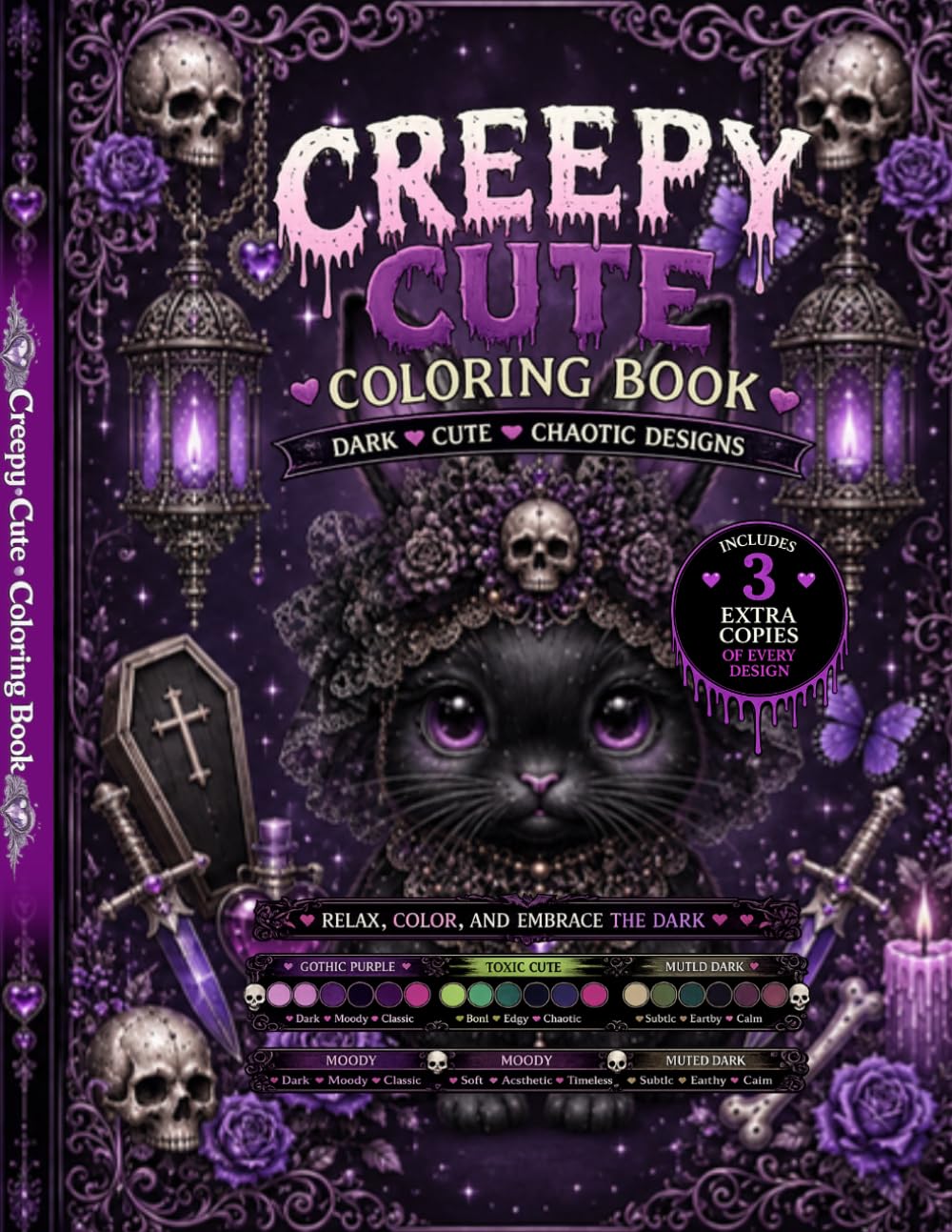 Creepy cute coloring book