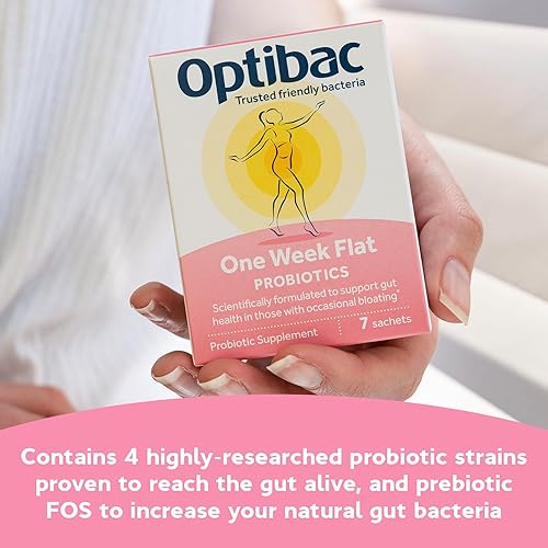 Miniatura 3 de Optibac Probiotics One Week Flat - Suplemento probiótico vegano para la digestión, la salud intestinal y la hinchazón ocasional, 5 mil millones de