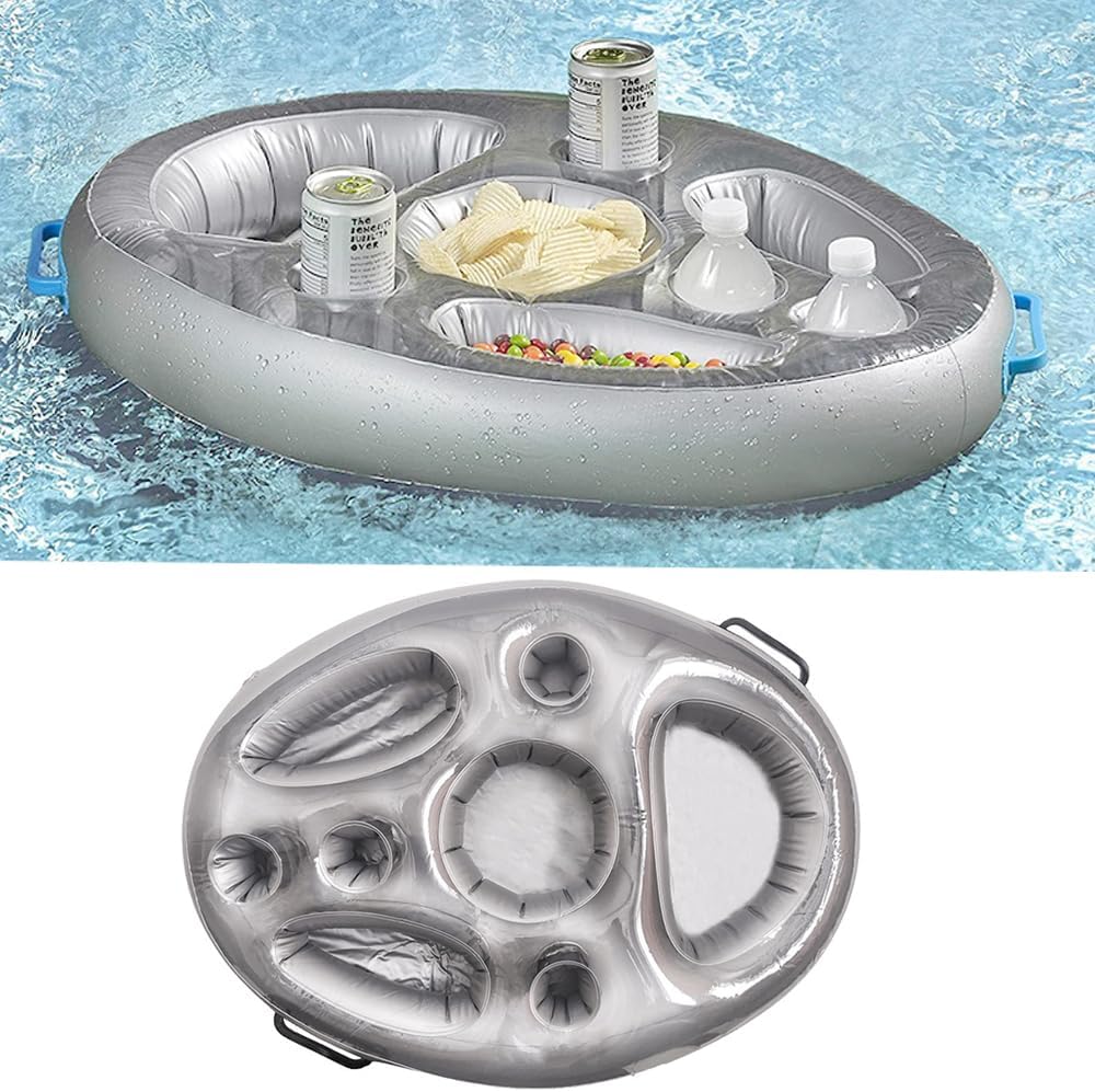 Floating Drink Holder, Qtopun Inflatable Pool Drink Float