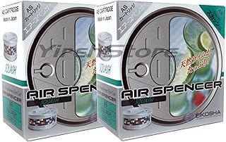 Air Spencer Cartridge Squash Scent 2-Pack Car Air Freshener, Heavy Duty, Last Long, JDM AS A9 Squash Eikosha Japan