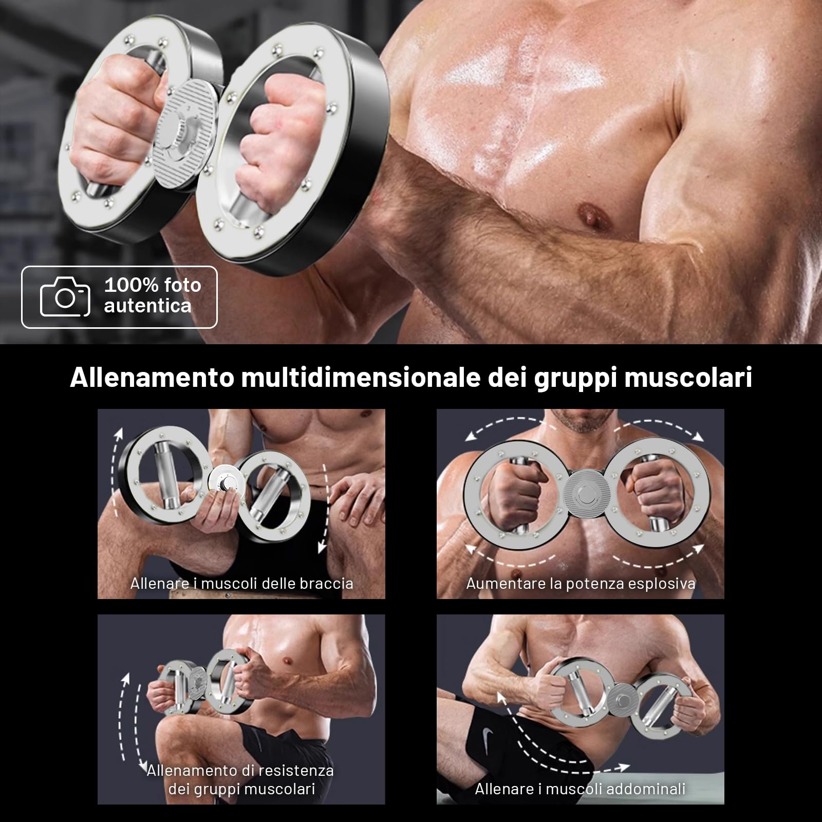 Bici da allenamento per braccia, per allenare le mani e gli avambracci, per polsi, spalle e petto | Punch Speed Trainer e attrezzi per arti marziali