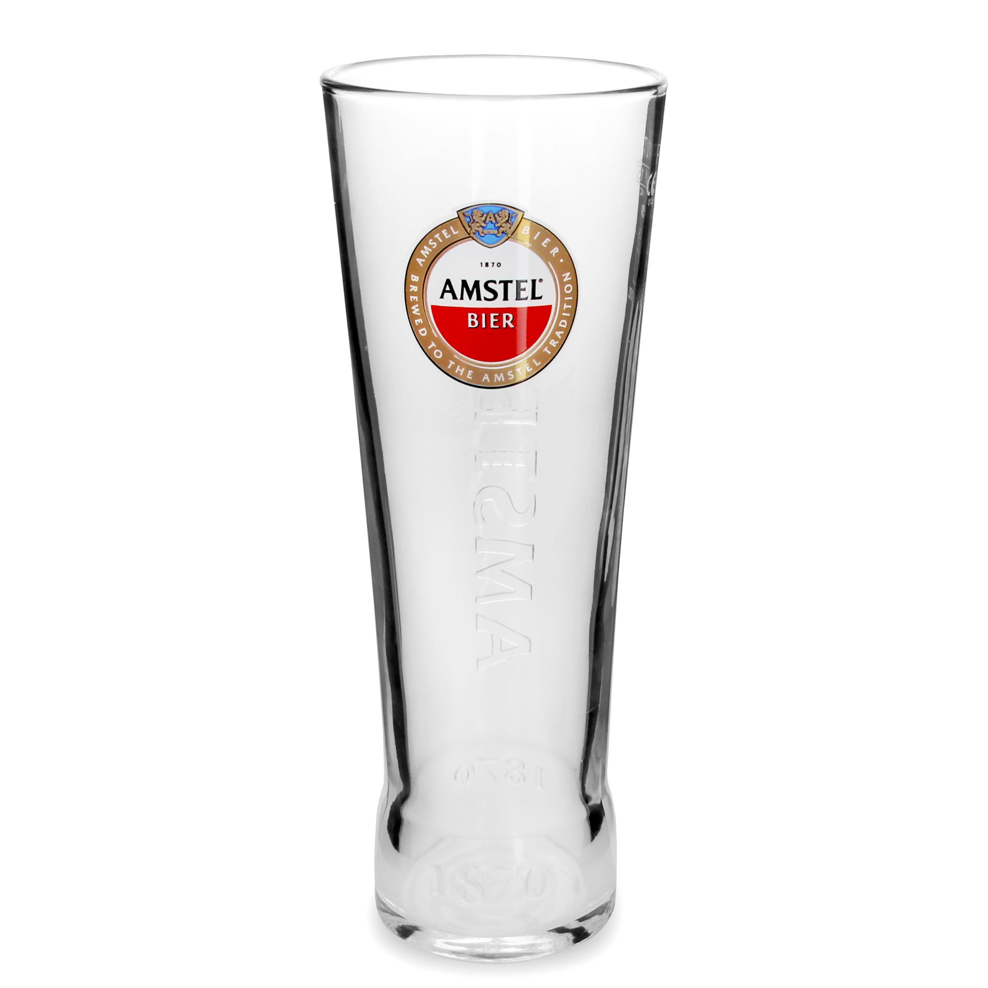 Amstel Pint Glass Ce 20Oz / 568Ml - Set Of 4 Pint Glass Ce 20Oz/568Ml - Set Of 4 Toughened Nucleated Pub Glassware