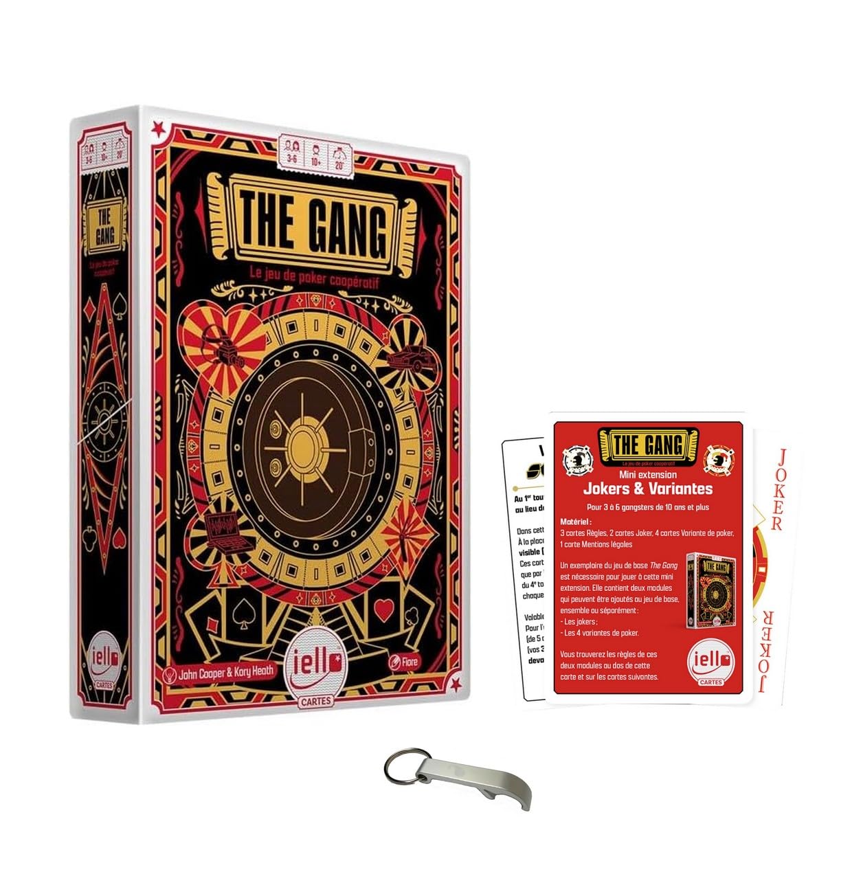 The Gang Version Française Jeu de Société Coopératif + Mini Extension Jokers et Variantes + 1 Décapsuleur Blumie - 3 à 6 Joueurs - À partir de 10 Ans
