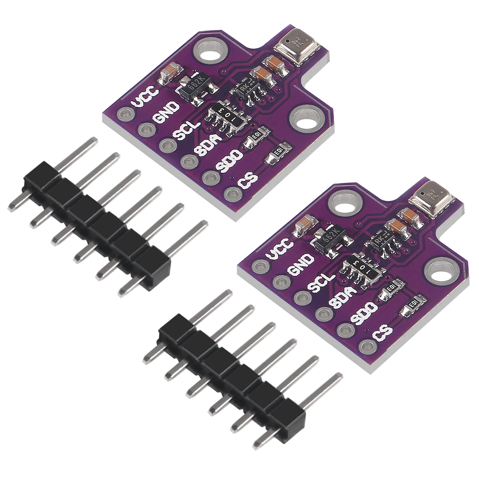 2pcs BME680 Temperature Humidity Pressure and Gas Sensor Breakout Board Module 3~5VDC CJMCU-680 BME680 Sensor