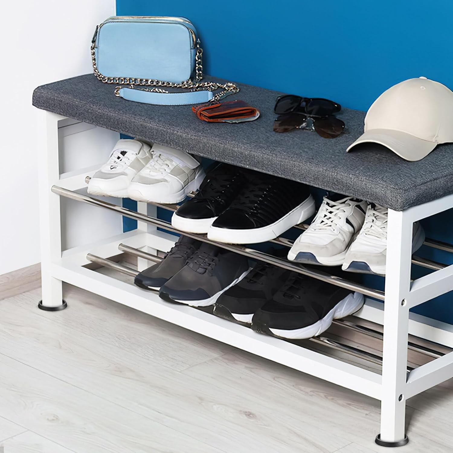 Cabilock 40pcs Non- Furniture Pads Rubber Grippers for Floor - Design to Prevent Scratches and Noise Easy to Use for Various Furniture Types