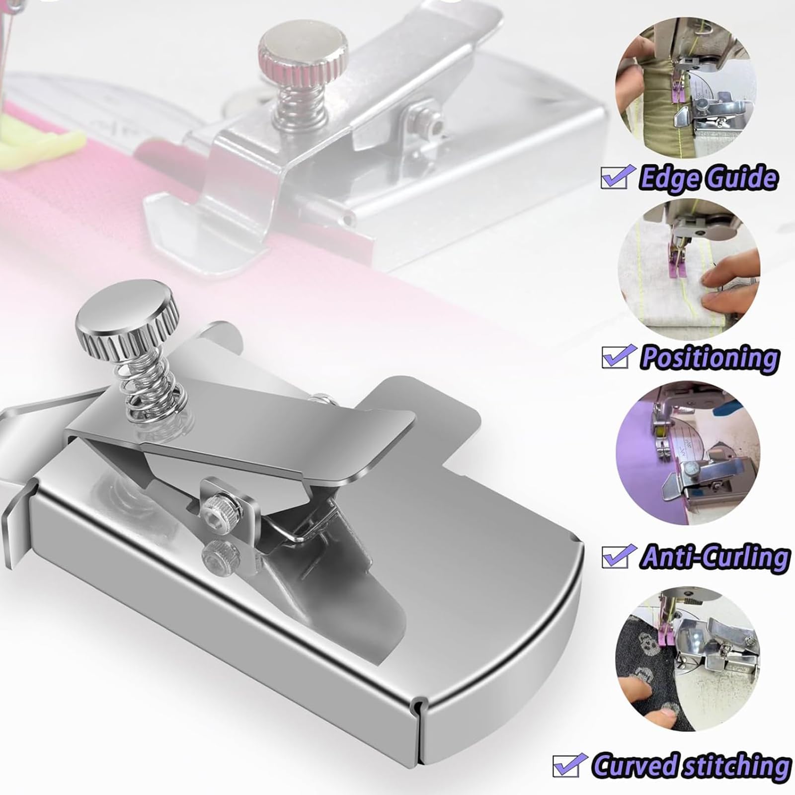 Gozaqe Magnetic Seam Guide,Sewing Gauge for Sewing Machine with Clip — Amazon image 5