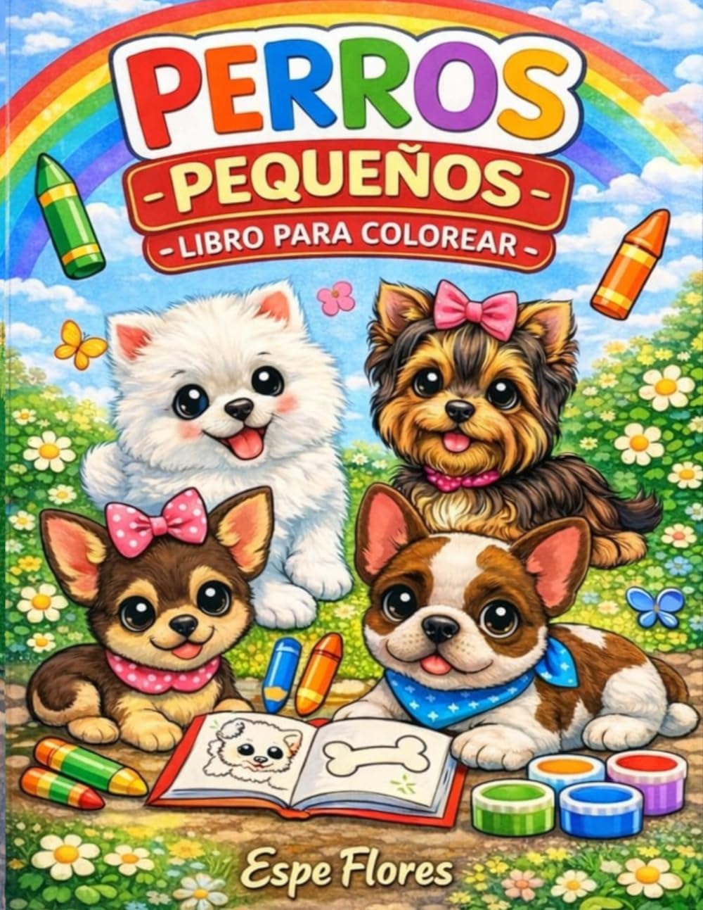 Perros Pequeños: Libro para colorear