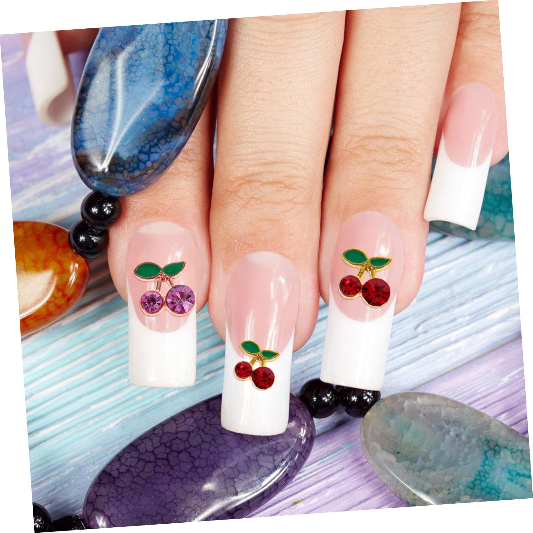 Healvian 160pezzi Decorazioni Per Unghie Forma Di Strass Rossi Per Nail Art Creativa e Elegantper Manicure e Feste