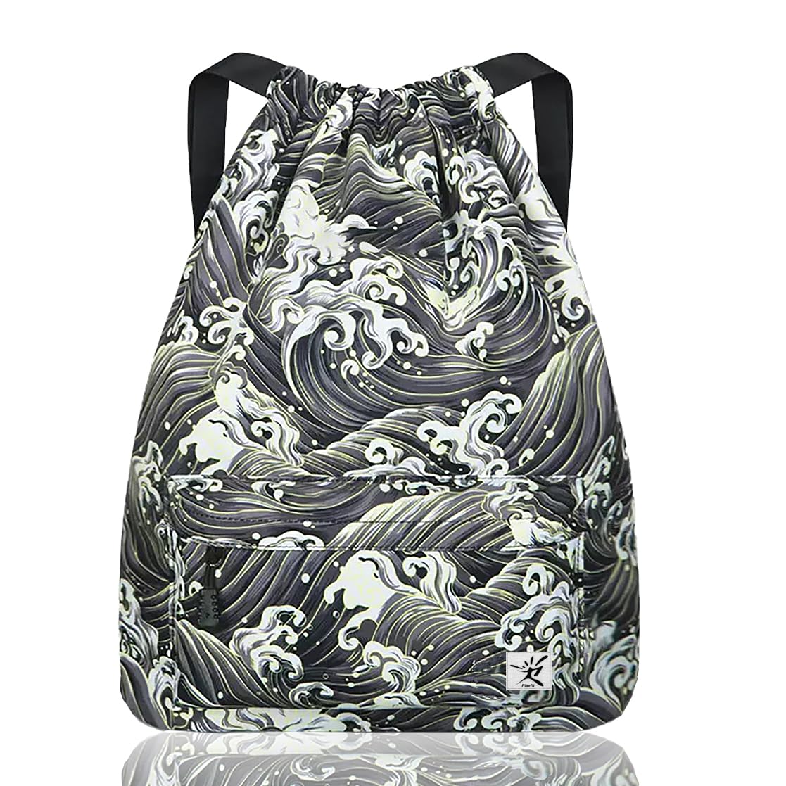Risefit Waterproof Drawstring Bag, Gym Bag Sackpack Sports Beach Backpack for Men Women â image 1