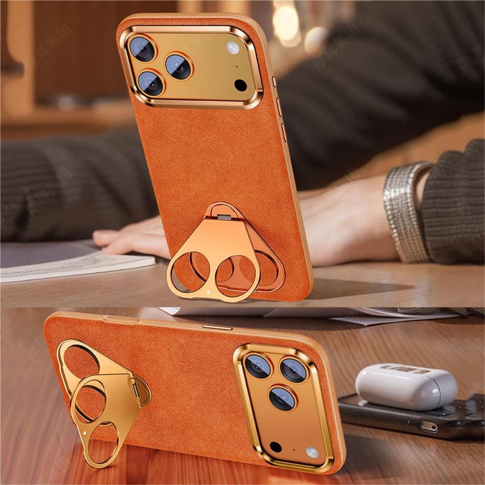 Etui do iPhone'a 17 Pro Max/17 Pro/17 Air/17, magnetyczna obudowa z kamerą, ochronny, bezprzewodowy uchwyt do ładowania (czarny, 17 Pro)