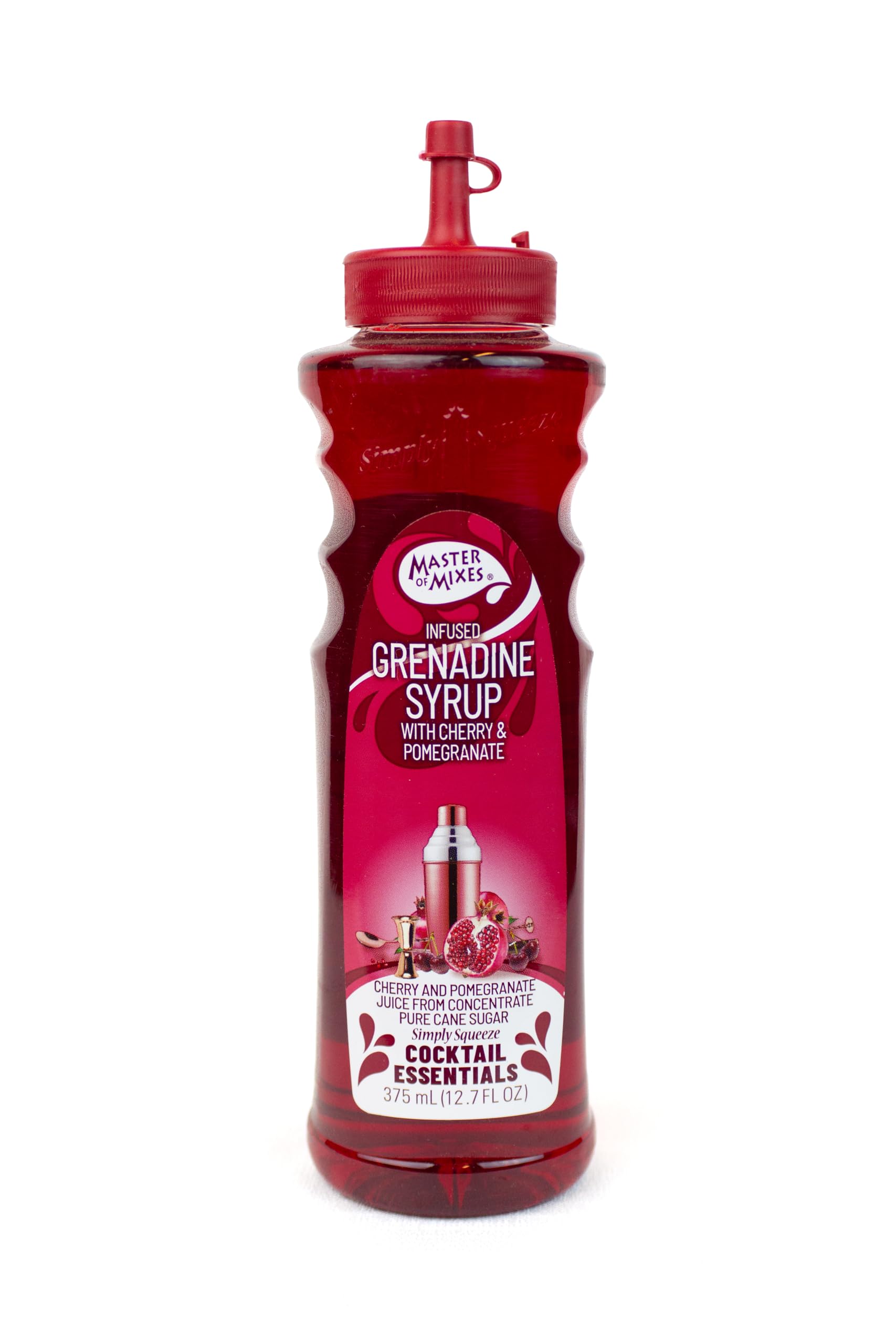 Master of Mixes Cocktail Essentials Grenadine Syrup, 375 ML Bottle (12.7 Fl Oz), Individually Boxed