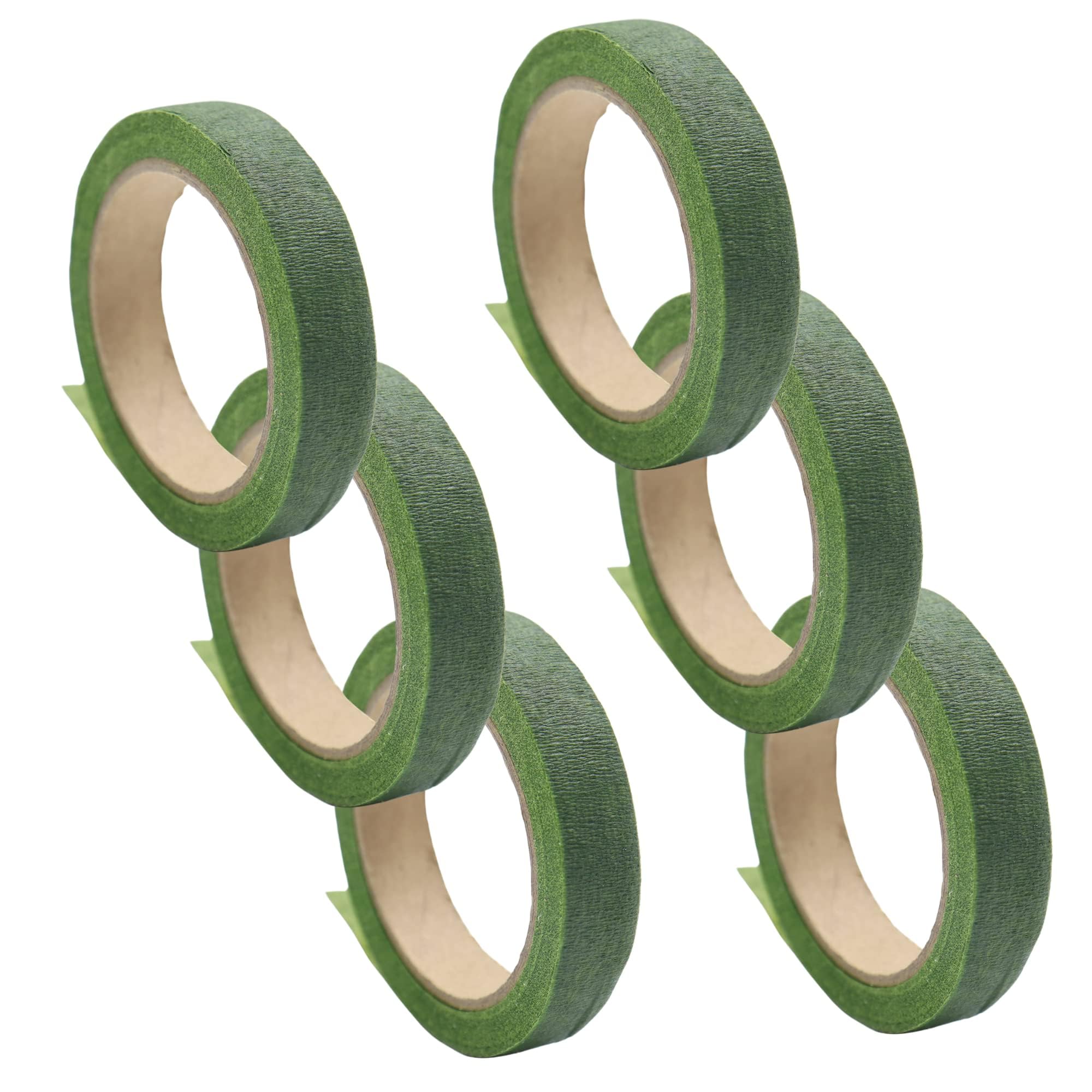 BAKERS 4U Floral Tape Set, 6 Pieces, Green Color,Tapes for Masking, Stenciling, Labeling 3