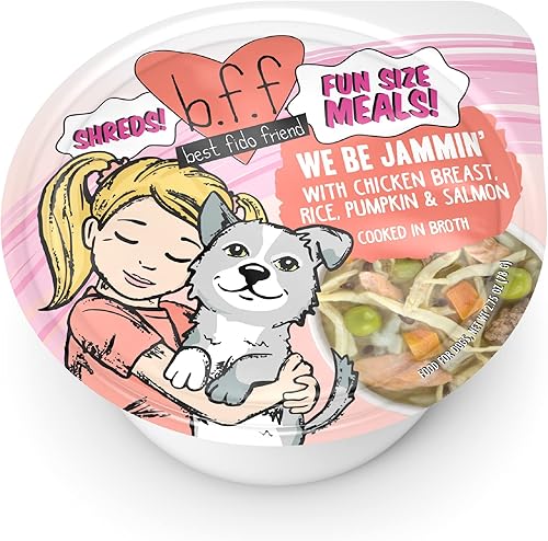 Weruva Best Fido Friend Comidas de Tamaño Divertido para Perros, We Be Jammin, Taza de 2.75oz, Paquete de 12