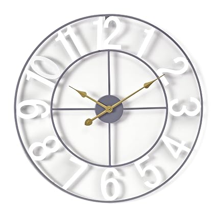 White Metal Wall Clocks