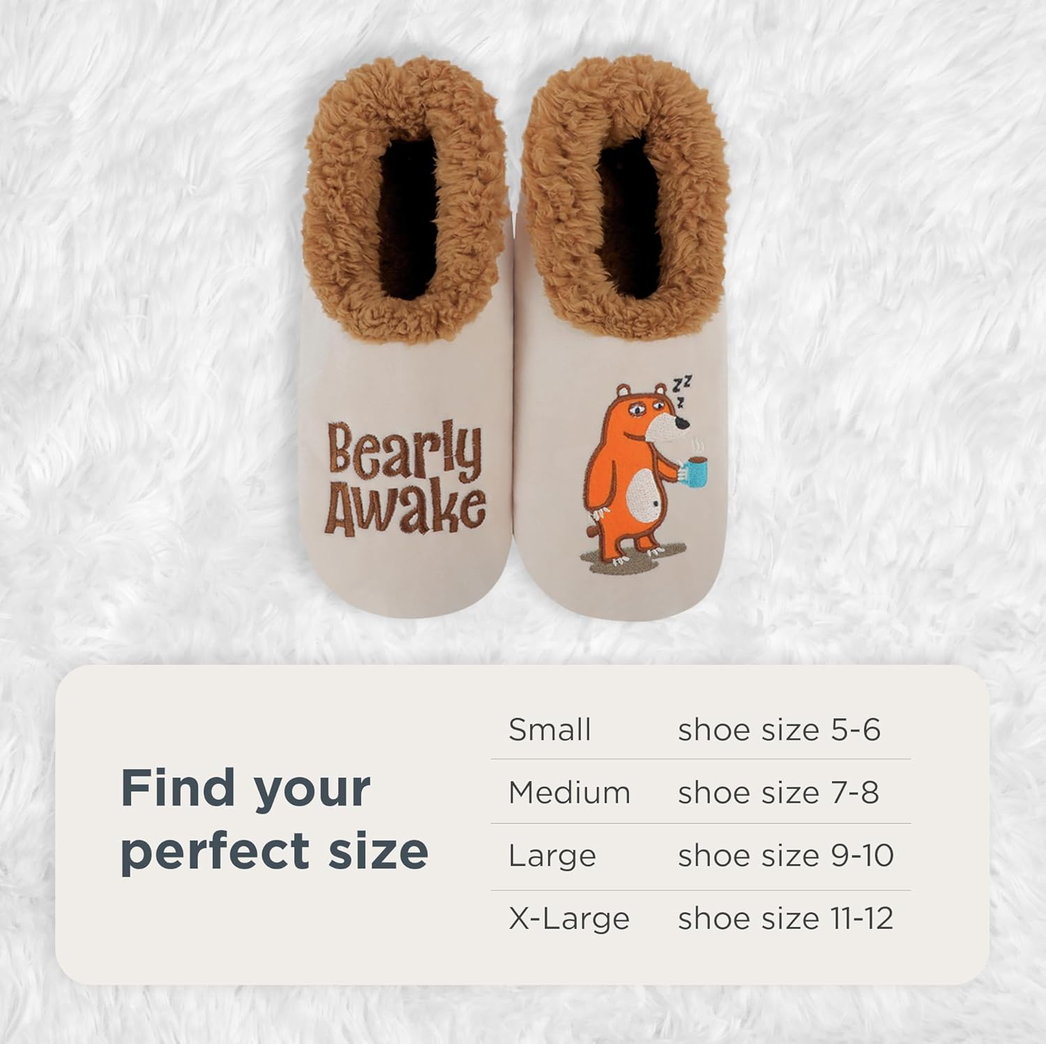 Snoozies Animal Slipper Socks for Women, Funny Animal and Fuzzy Slippers Soft Non-Slip with Sherpa Lining, Cute Slippers - Image 5