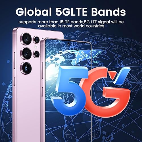 Vista 7 de I25 Ultra Smartphone 16+512GB Android 14 Snapdragon 8 Gen 3 68MP+108MP Dual Camera 7000mAh Battery 6.99" FHD+ Display Outperform