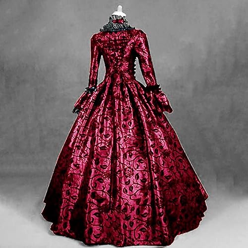 Miniatura 4 de Vestido victoriano para mujer, vestido retro medieval renacentista, vestido rococó, vestidos de baile de los años 1800, vestidos de regencia