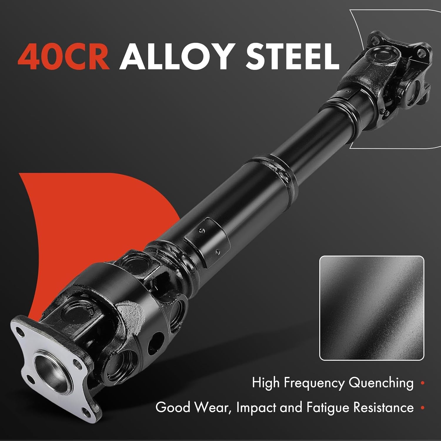 A-Premium 25.375" Front Complete Drive Shaft Prop Shaft Driveshaft Assembly Compatible with Toyota Pickup 1986 1987 1988, L4 2.4L, 4WD, Replace# 37140-35040, 3714035040