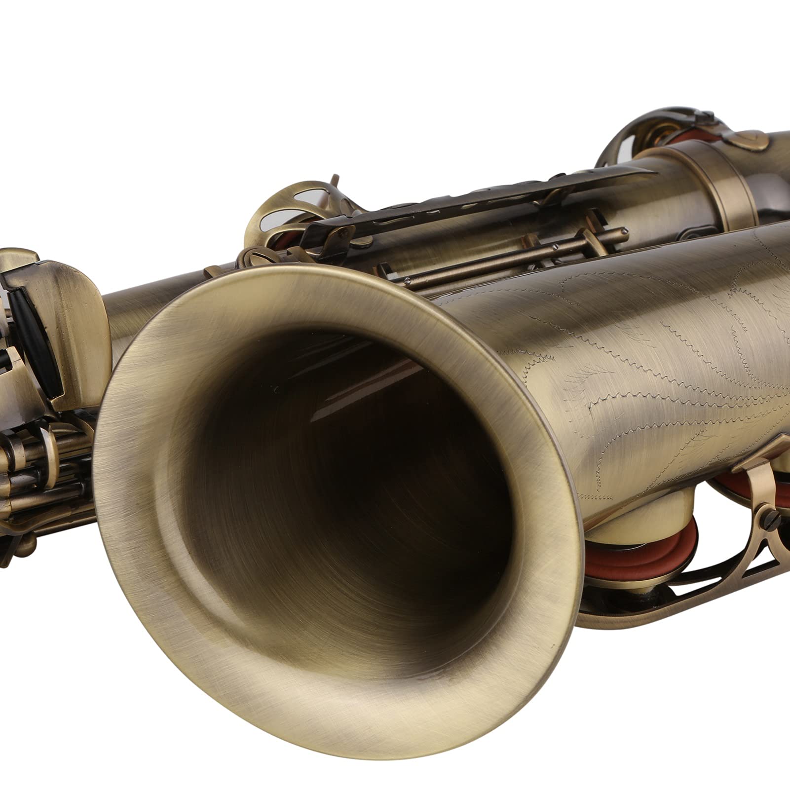 Sax Principianti Kit E- Flat saxofono Alto Sassofono in Ottone Laccato Oro Sax Woodwind Musica Strumenti Musicali Cassa Cinghie per Scollo con Cappotto Sassofono Alto Strumento a fiato
