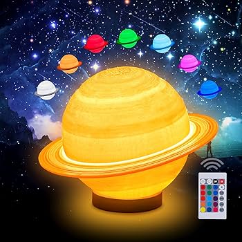UooEA 3D Galaxy Ball Moon Lamp - 16 Colors Moonlight Globe