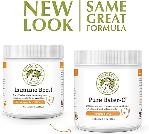 Miniatura 2 de Wholistic Pet Organics Impulso inmunológico alivio de la picazón de la piel del perro, tratamiento de puntos calientes, medicamento para alergias,