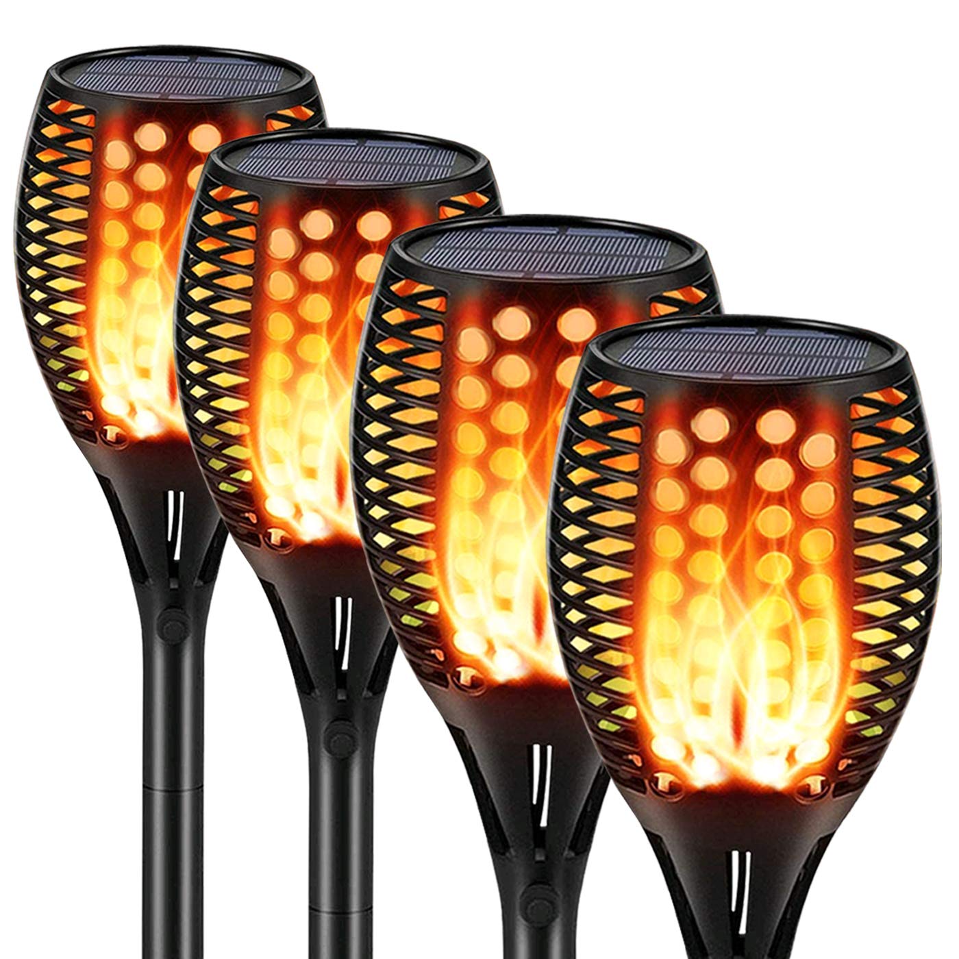 Buy Solar Torch Light 4 PCs Solar Torches Lights Set Upgraded