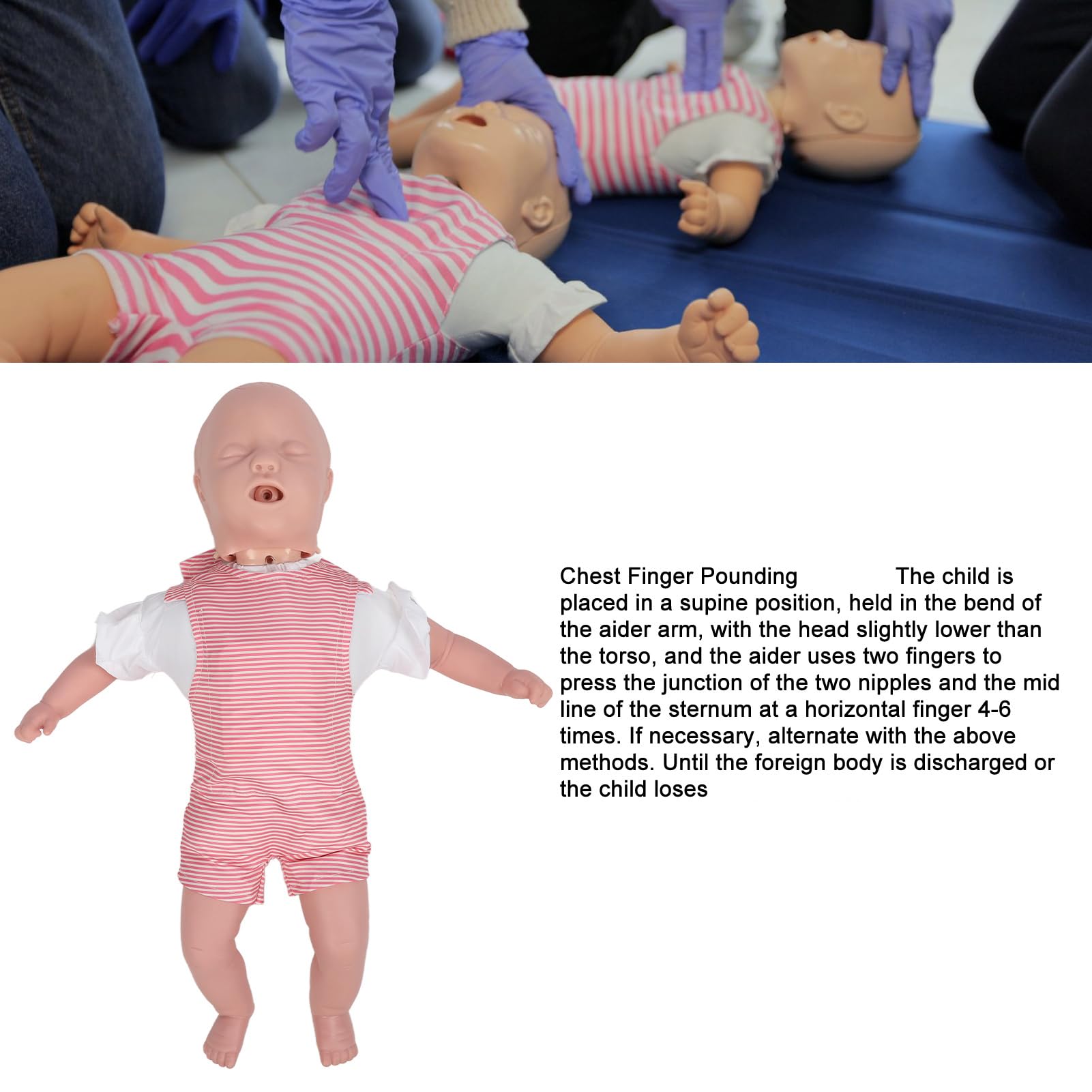 Säuglings-HLW-Puppe, Kardiopulmonale Reanimations-Säuglingspuppe, Professionelle Säuglingspuppen-Simulations-Körperstruktur-Puppe für das Training