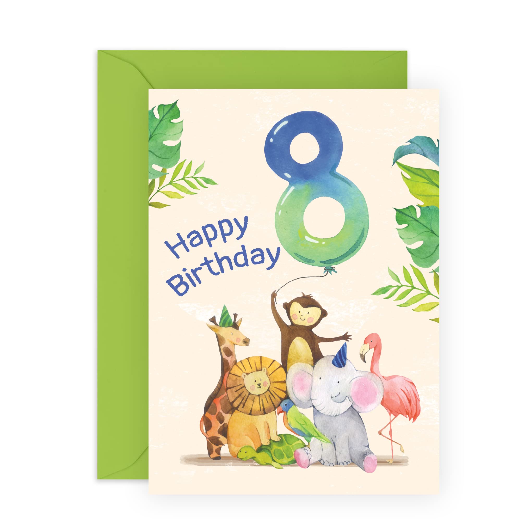 Tarjeta De Primer Cumpleaños De Zorro, Regalo De Un Año, Lindo, image size:2034x2034