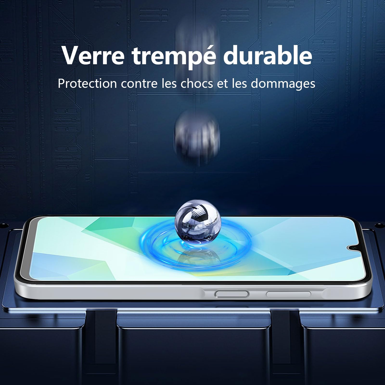 NEW'C Lot de 3, Verre Trempé pour Samsung Galaxy A17 2025, Galaxy A16 5G, Galaxy A26 5G, Film en Protection écran efficace contre les Rayures - sans Bulles - Ultra Résistant - HD Transparent-Dureté 9H