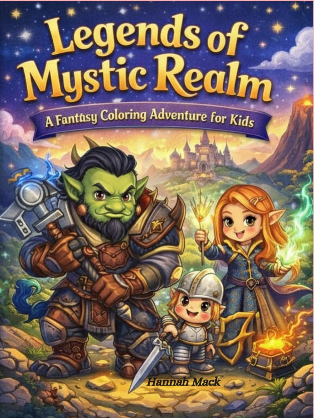 Legends of the Mystic Realm: A Fantasy Coloring Adventure for Kids