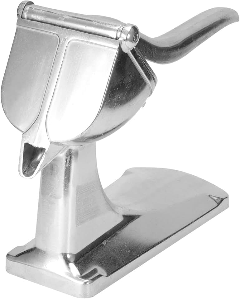 Cosiki Mini Espremedor Manual de Alumínio Resistente Extrator de Laranja Manivela Ferramenta de Suco para Suco Fresco Tomate Limão 9.1x3.5x9.3in