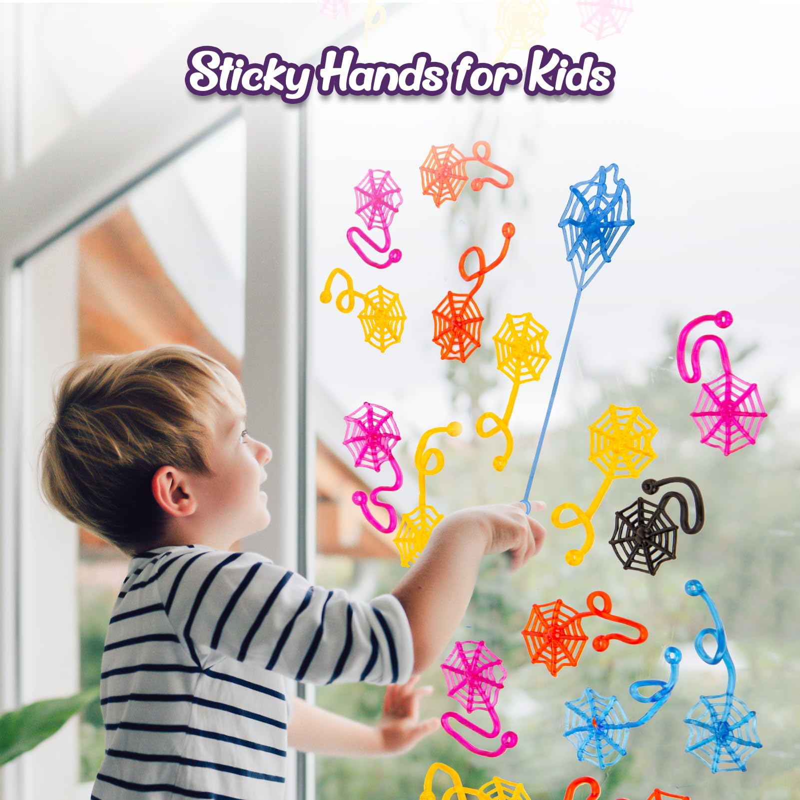 Spider Web Sticky Hands - 30 Pcs for Halloween Party Favors -6