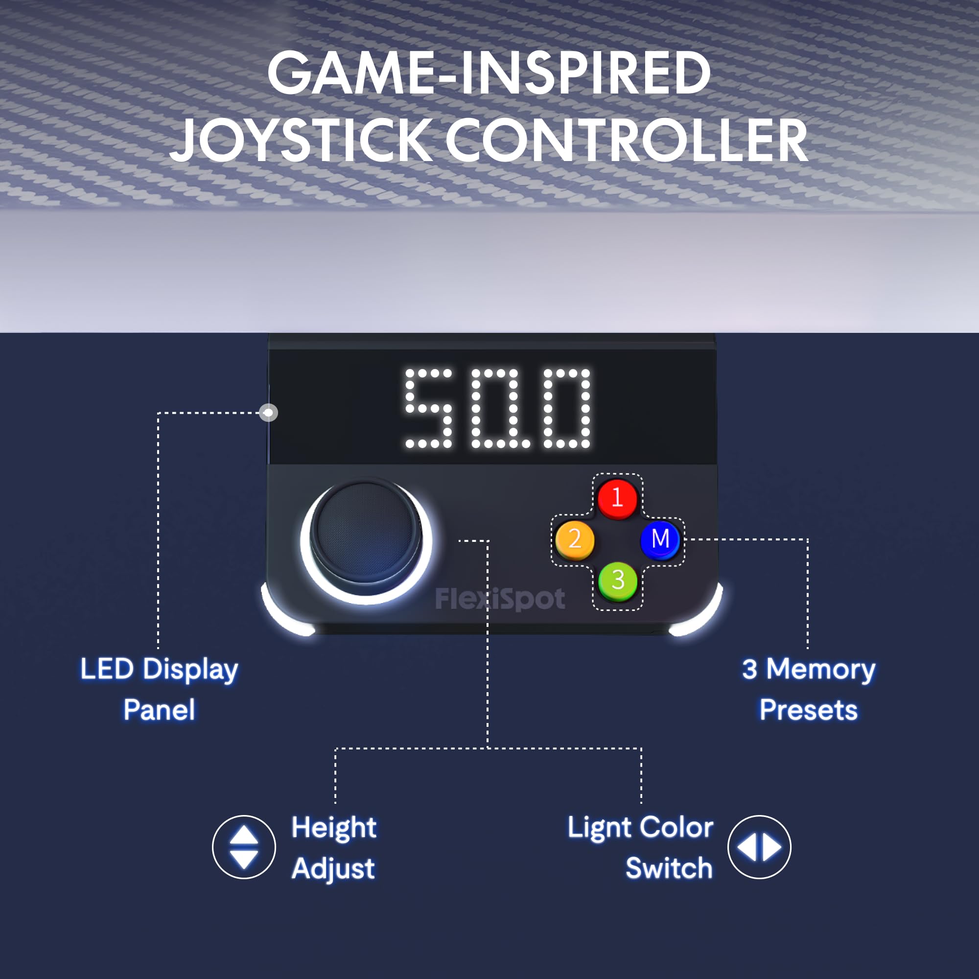 FLEXISPOT E6G CyberX 71 RGB LED Large Electric Gaming Standing Desk Dual Motor 3-Stage Adjustable Desk up to — view 4